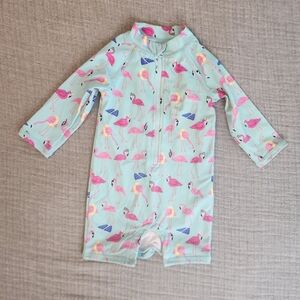 Janie & jack Flamingo Print Kids Swimwear size 6 to 12 months